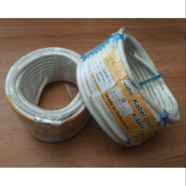 Kabel Serabut NYMHY / NYYHY 2 x 0,75mm x 10M KITANI (SNI LMK)