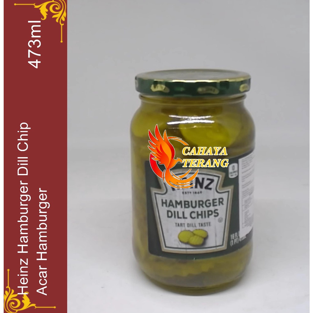Heinz Hamburger Dill Chips 473 ml  Acar Timun / Ketimun Burger