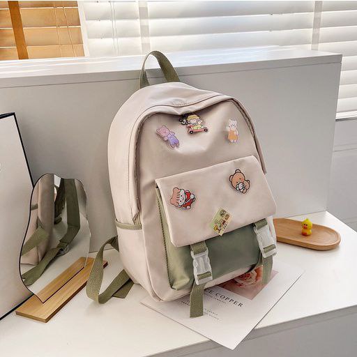 TAS RANSEL WANITA IMPORT LX930 - TAS RANSEL -RANSEL - KOREA - TAS SEKOLAH - TAS PUNGGUNG-GREEN