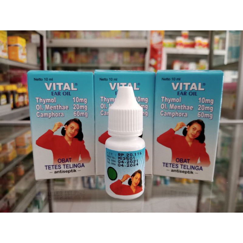 VITAL EAR OIL | TETES TELINGA 10 ML - ED 08/2025