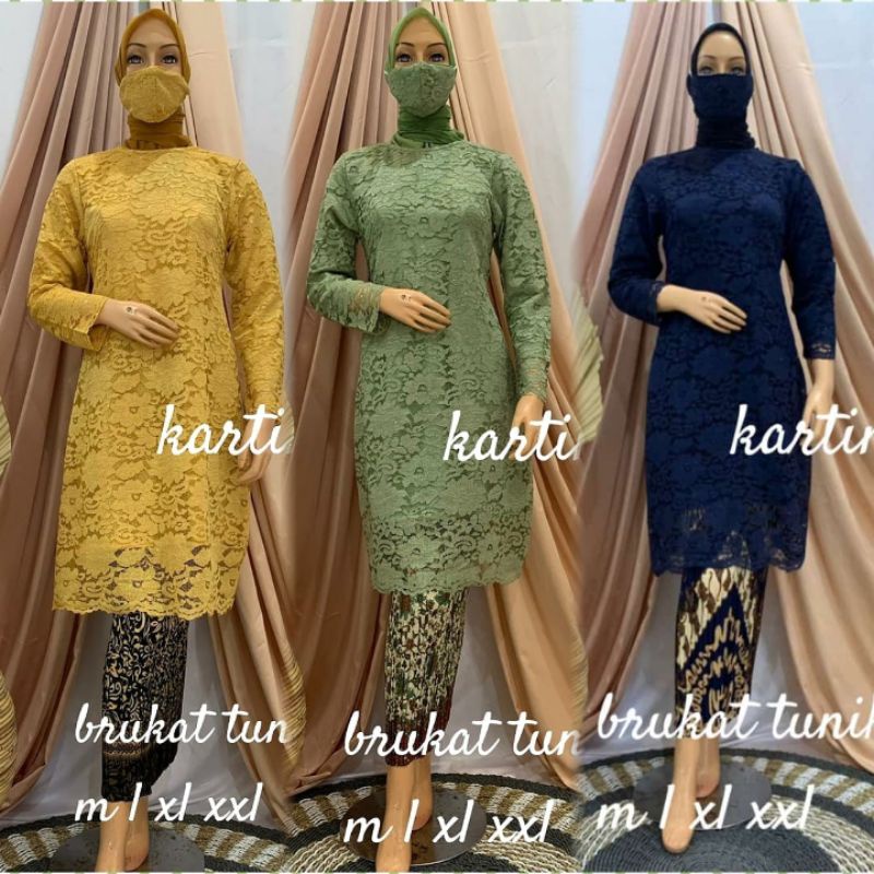 KK ( SETELAN TUNIK BROKAT ) GROSIR KEBAYA TANAH ABANG