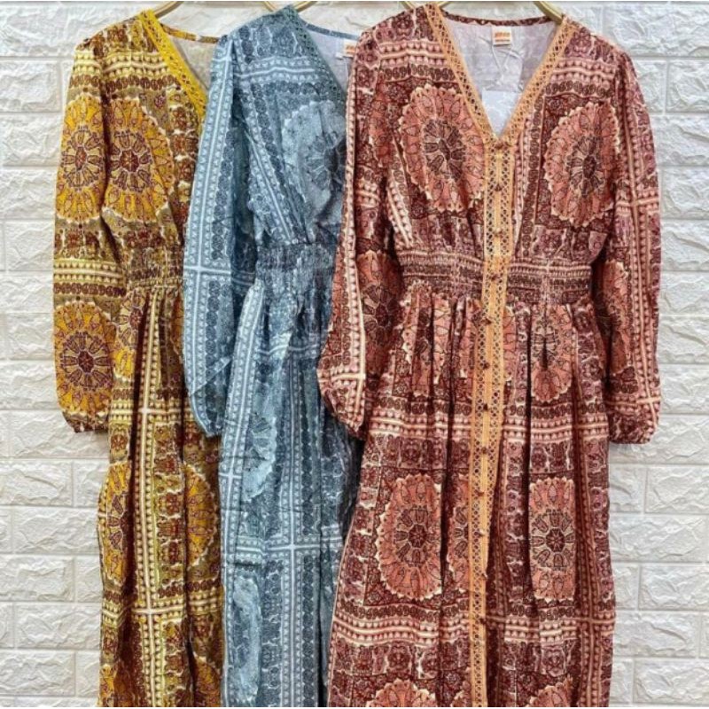 LONG TUNIK DRESS BKK PREMIUM IMPORT