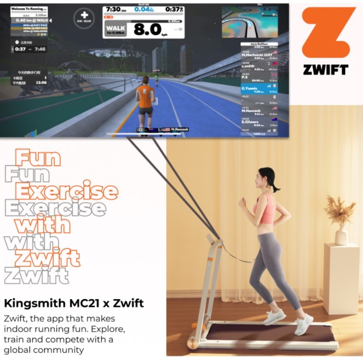 Kingsmith WalkingPad MC21 Smart Foldable Treadmill Zwift APP