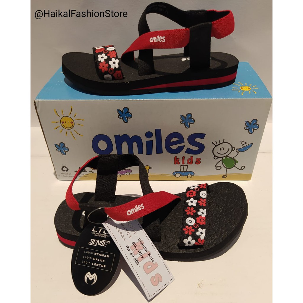 Sandal Omiles Sendal Flat Gunung Cewe Omiles Claudia Kids Sandal Perempuan Sandal Terbaru Haikal FS