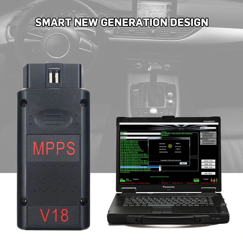 Import Mpps V16 V18 Ecu Chip Tuning Scanner For Edc15 Edc16 Edc17 Inkl Checksum Support