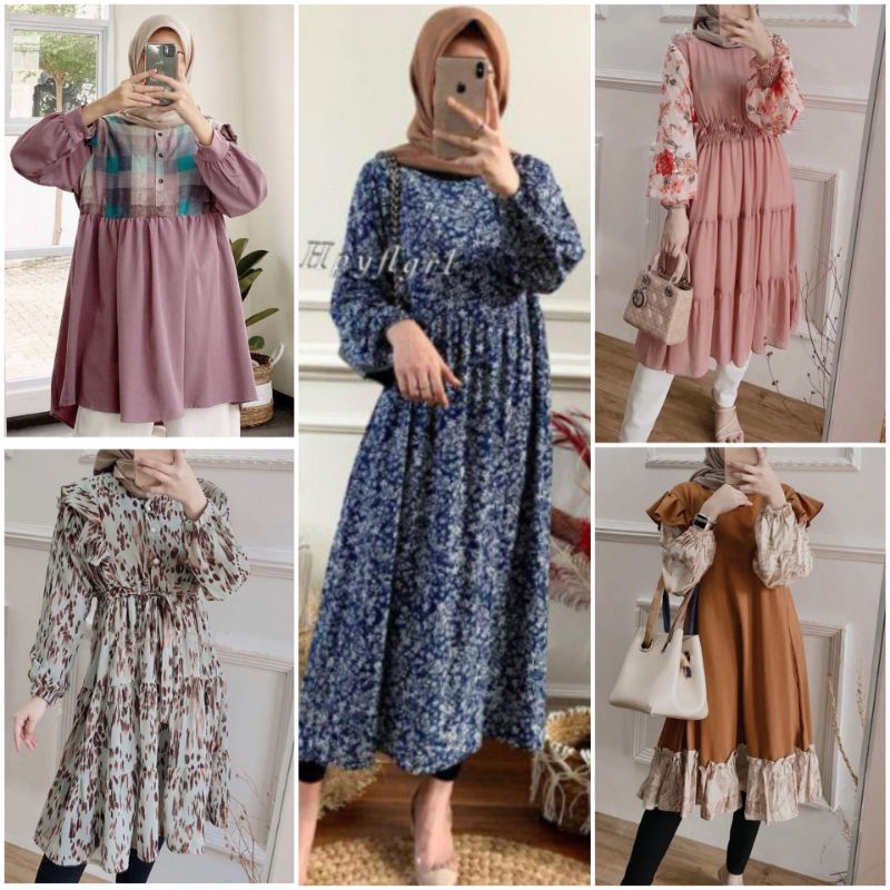 RANUM LONG TUNIK / OZHIN TUNIK / CAPRIO TUNIK RAYON PREMIUM / CERATO TUNIK