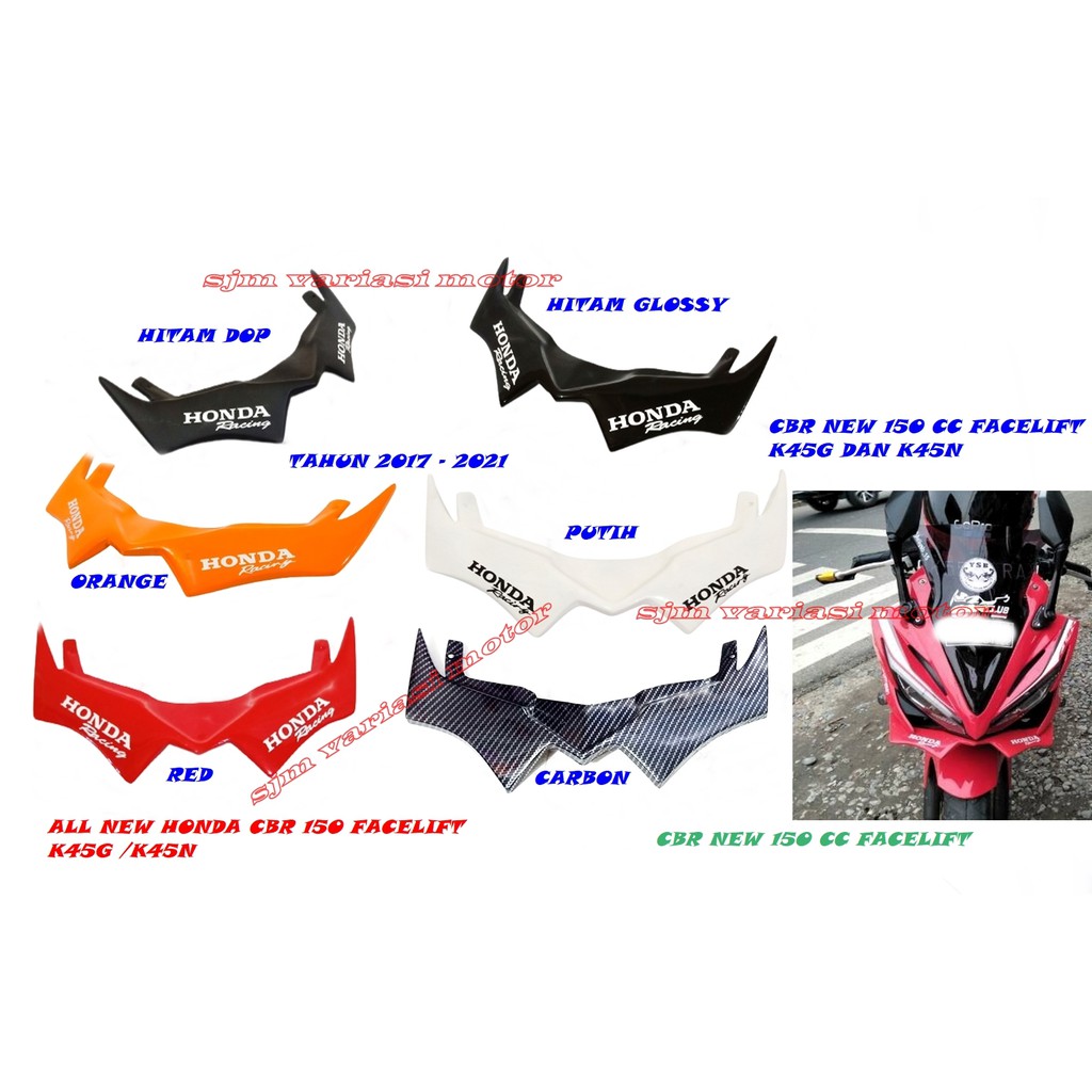 Winglet CBR 150 NEW FACELIFT WINGLET HONDA ALL NEW CBR 150 K45G K45N