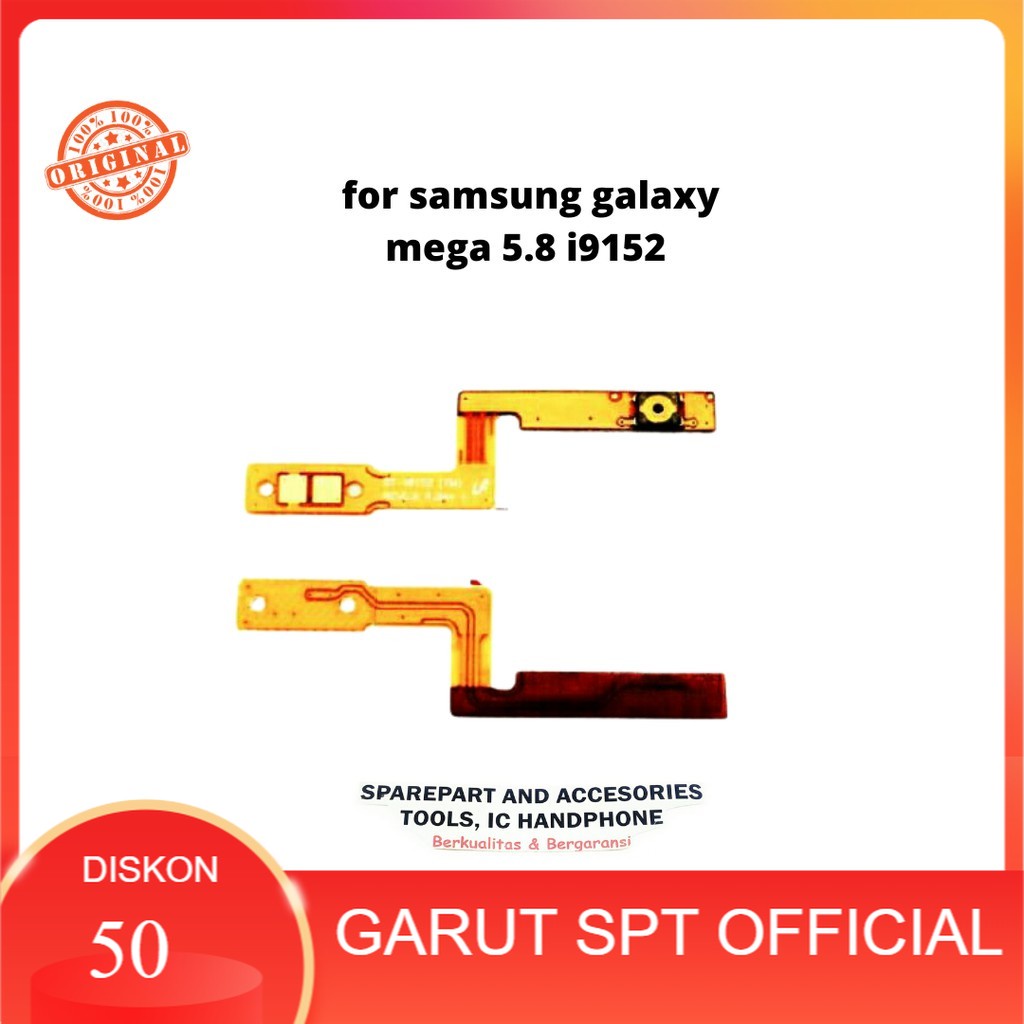 FLEXSIBLE TOMBOL ON OFF POWER SAMSUNG GALAXY MEGA 5.8 / I9152 ORIGINAL