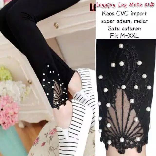 NEW LEGGING MUTIARA  KAKI / LEGGING RENDA / LEGGING IMPORT MURAH