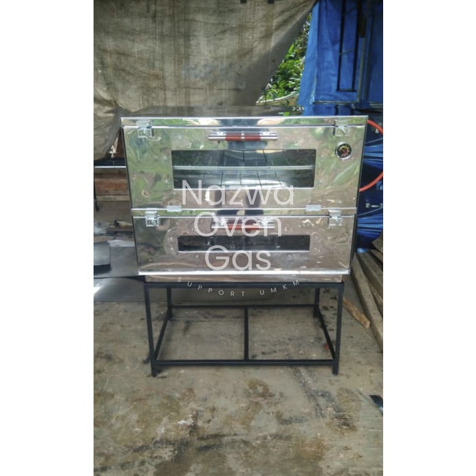 OVEN GAS STAINLESS PINTU 2 UKURAN 90X55X70 MURAH DAN BERKUALITAS (PRE-ORDER)
