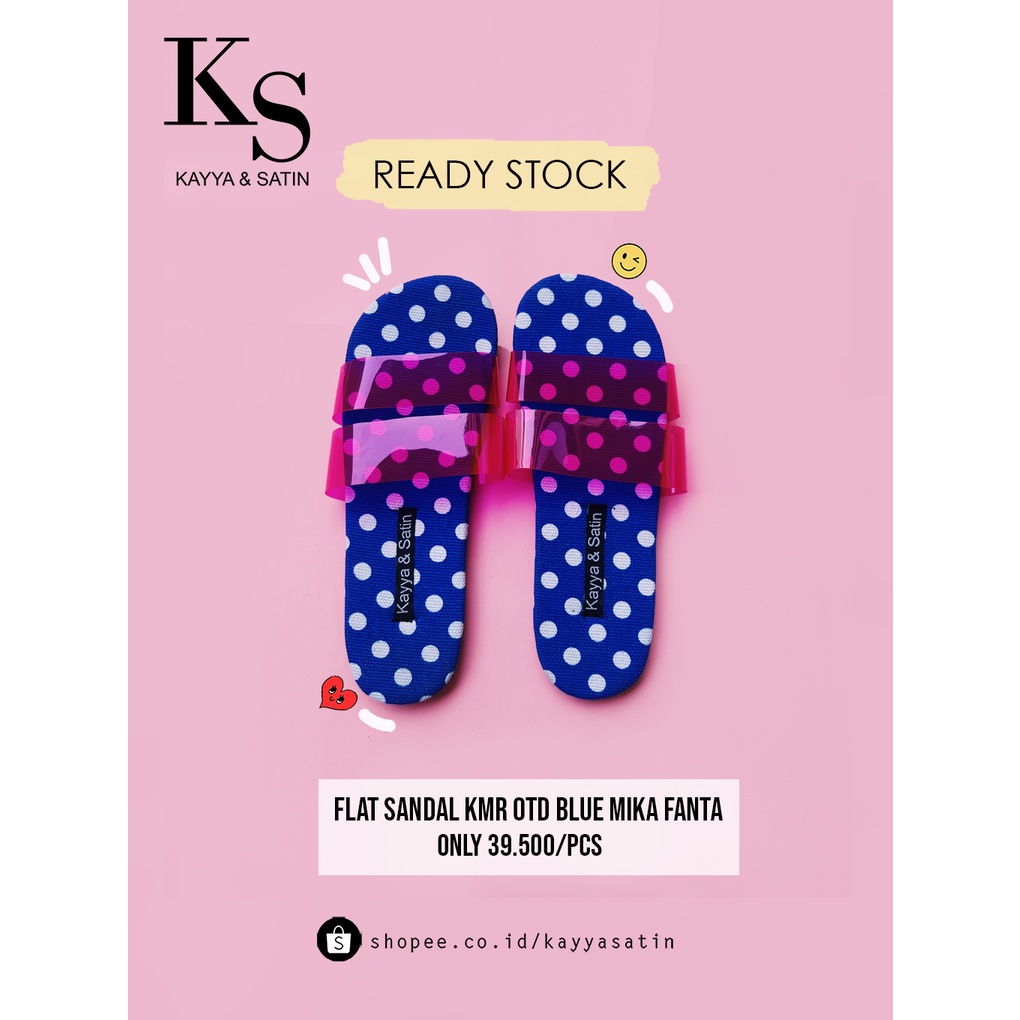 FLAT SANDAL KMR OTD BLUE MIKA PINK COLLECTION