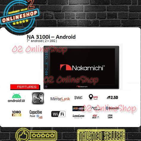 Nakamichi Na3100I 7 Inch Android Double Din Mirrorlink Na 3100I