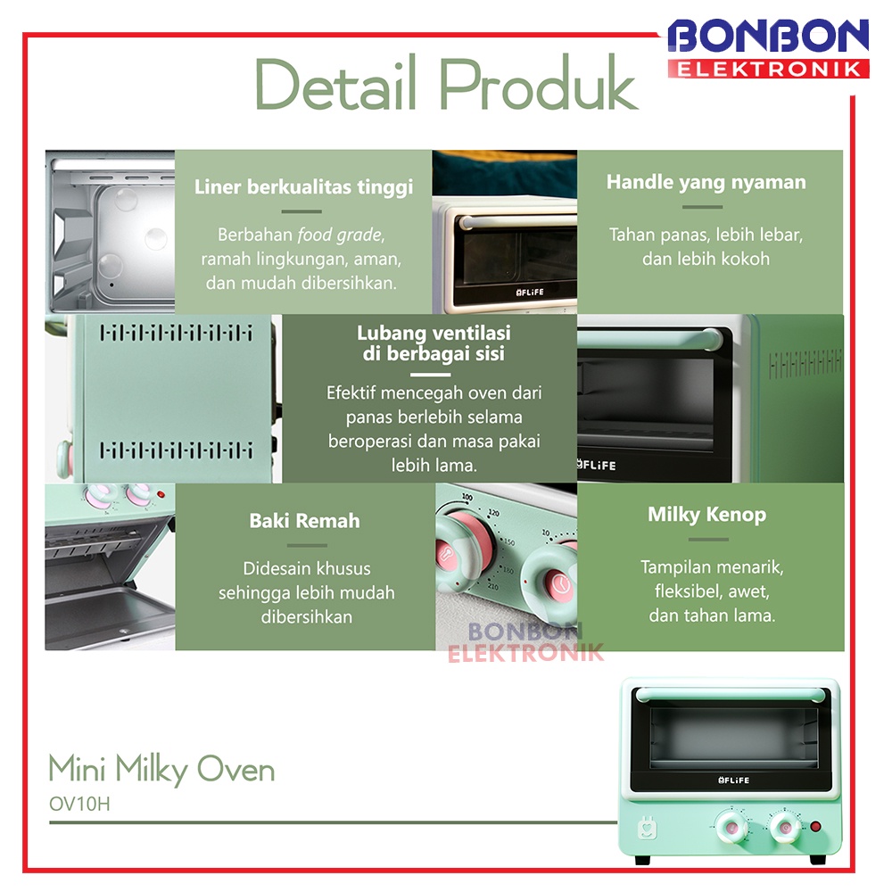 Flife Mini Milky Oven OV-10H 10L / OV 10H 400W