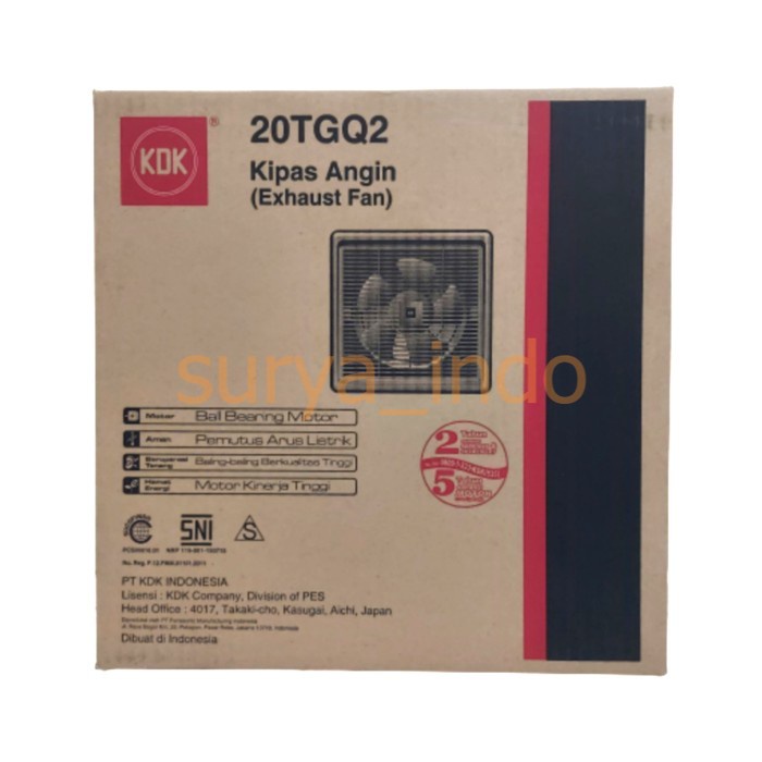 CEILING EXHAUST FAN 8&quot; KDK 20TGQ2 - KIPAS ANGIN PLAFON