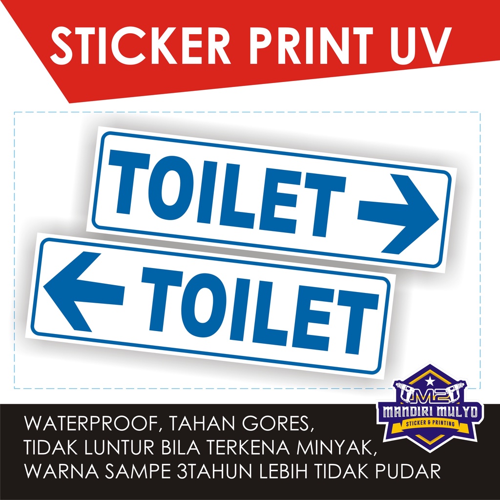

STICKER SIGN ARAH TOILET