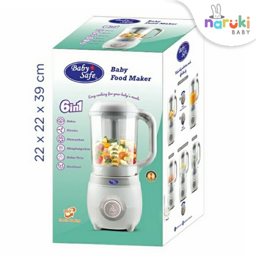 Baby Safe LB012 6in1 Food Maker Processor Babysafe Steamer Blender