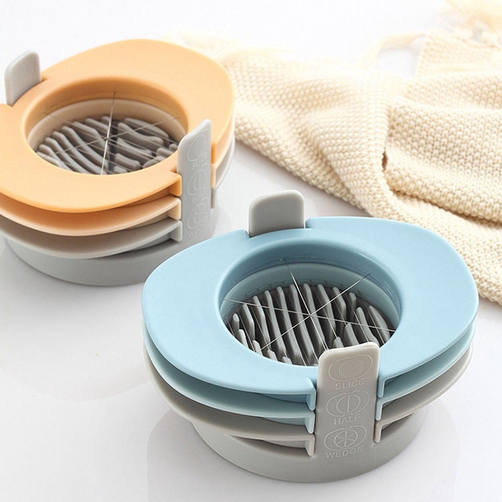 [Elegan] Egg Slicer Masak Plastik Telur Rebus Keras Baking Pemisah Kuning