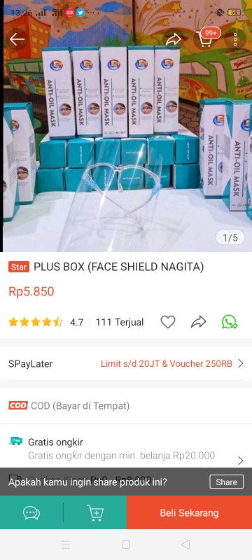 Plus Box (face Shield Nagita)