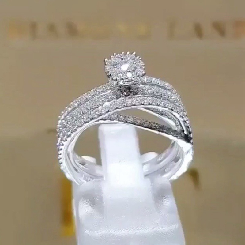 Cincin Batu Zircon Besar Untuk Wanita