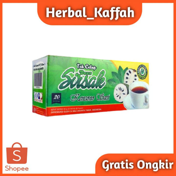 Teh Celup Daun Sirak Kencono Sari Asli 100%