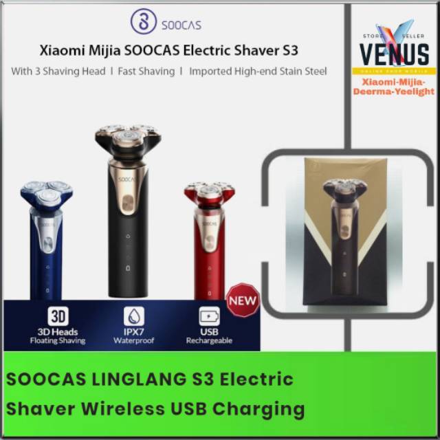 Soocas linglang s3 electric shaver - Alat Cukur