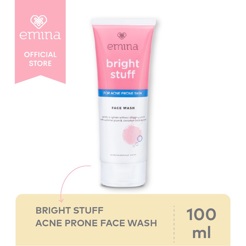 Emina Bright Stuff for Acne Prone Skin Face Wash 100 ml Shopee Indonesia