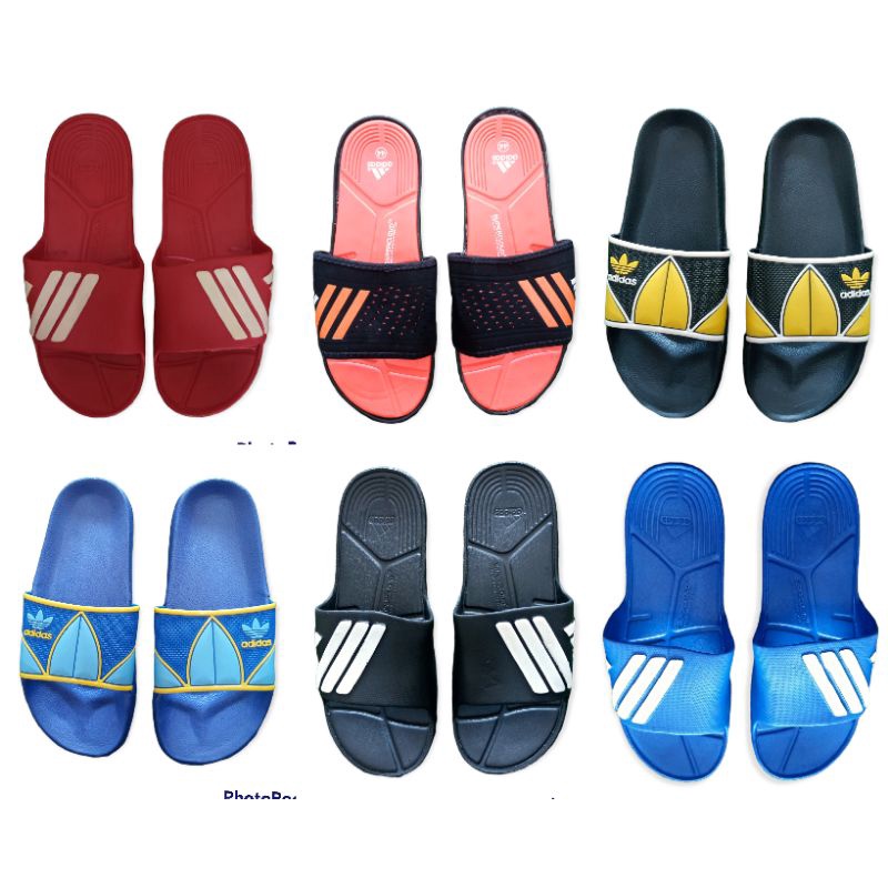 [BIG SALE COD] Sandal Santai | Sendal Pria | Selop Laki-Laki | Slop Adidas | Sandal Nyaman | Sandal Slip | Sendal Masuk {OBRAL}