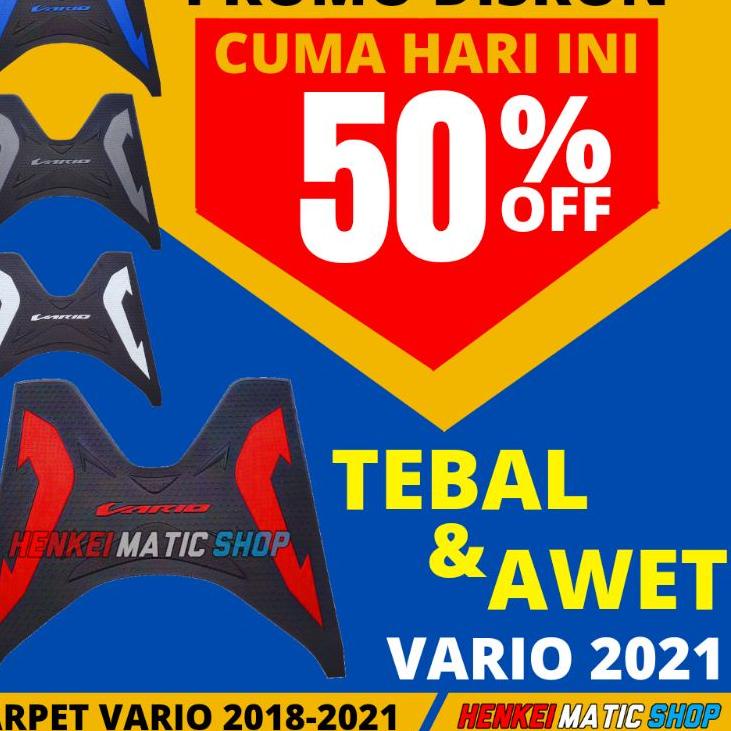 Berkualitas Alas Kaki Vario 125 150 - 150  2018 - 2021 Karpet Keset Motor Vario 2022 ,.