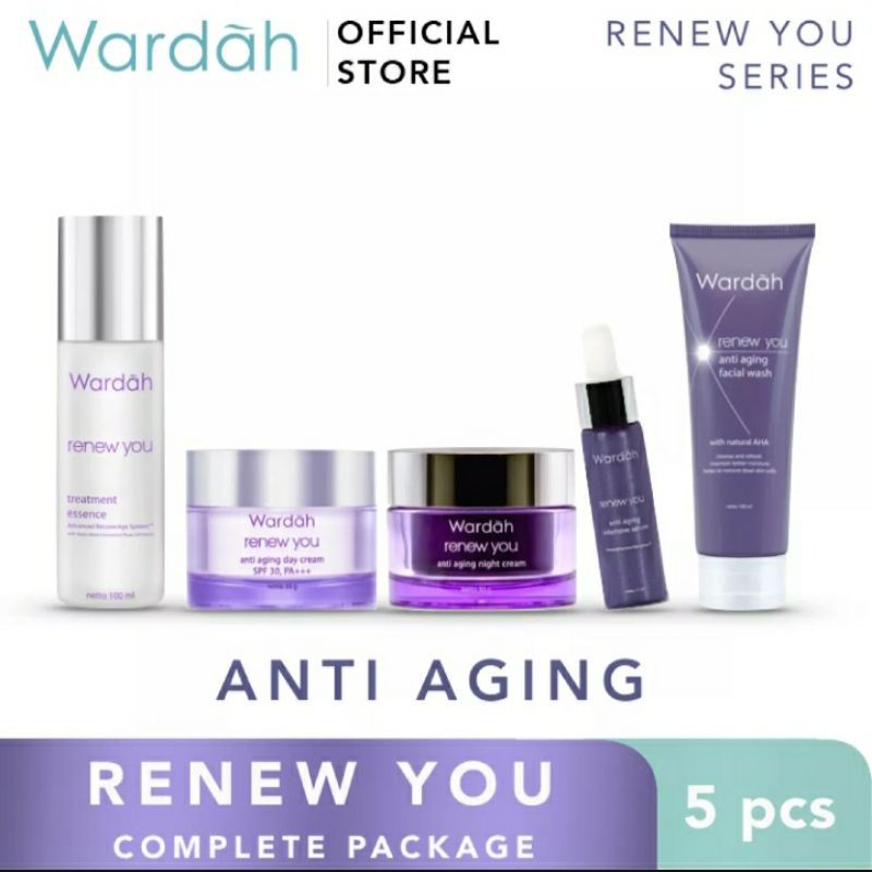 Wardah Paket Renew You Anti Aging Lengkap