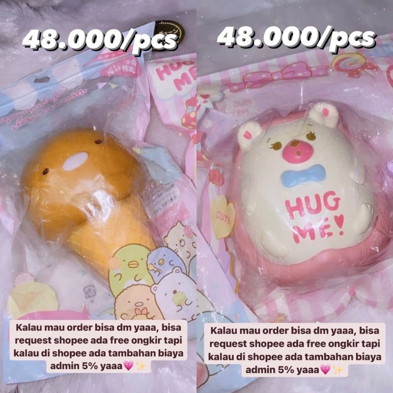 FLASHSALE SQUISHY HUG ME SUMIKKO GURASHI ICE CREAM
