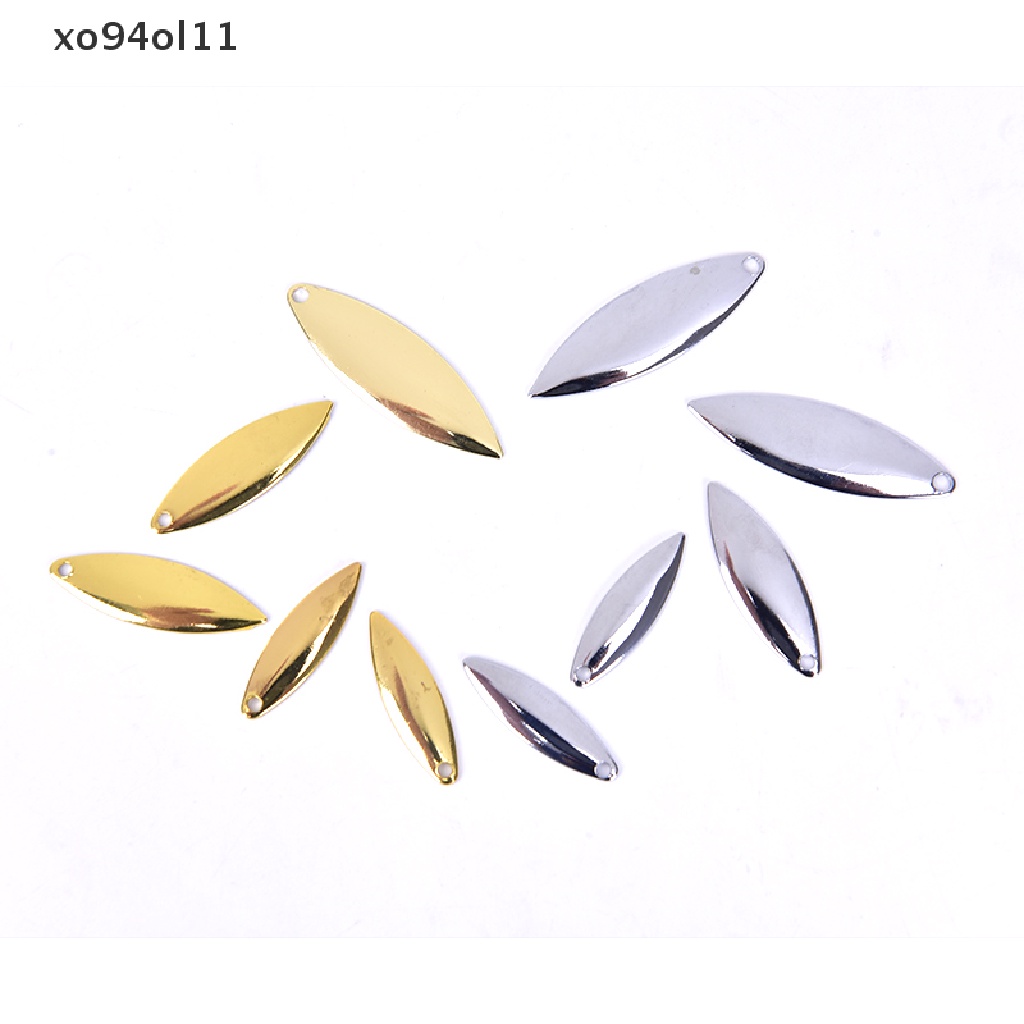 50pcs Willow Spinner Blade Umpan Pancing DIY