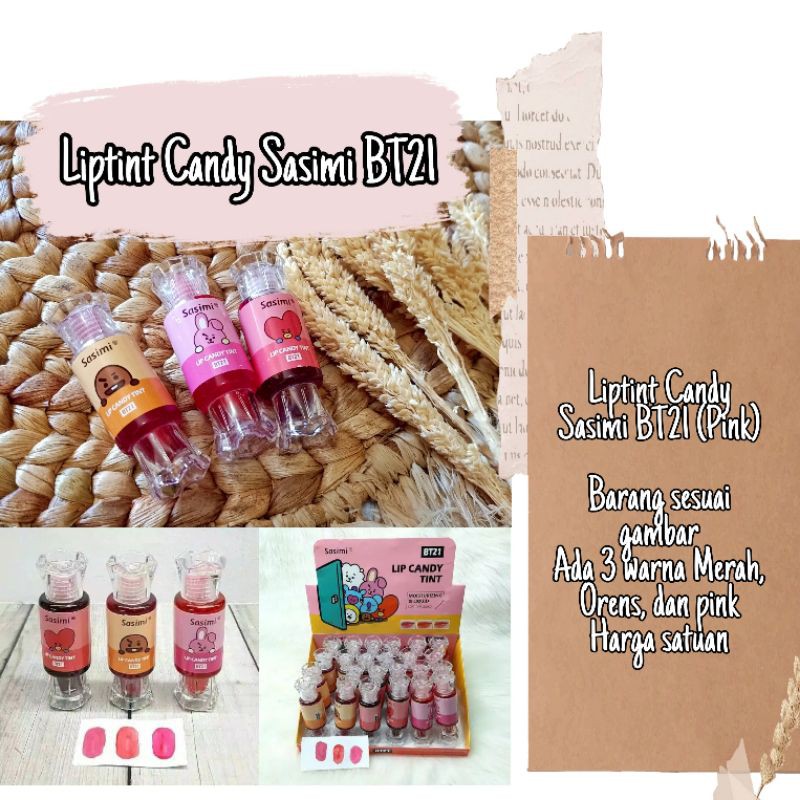 LIPTINT CANDY SASIMI BT21 (PINK)
