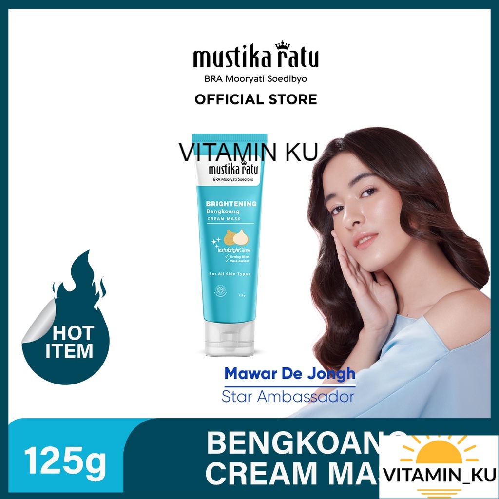 [Mustika Ratu] Brightening Bengkoang Krem Masker 125 gr VITAMINKU