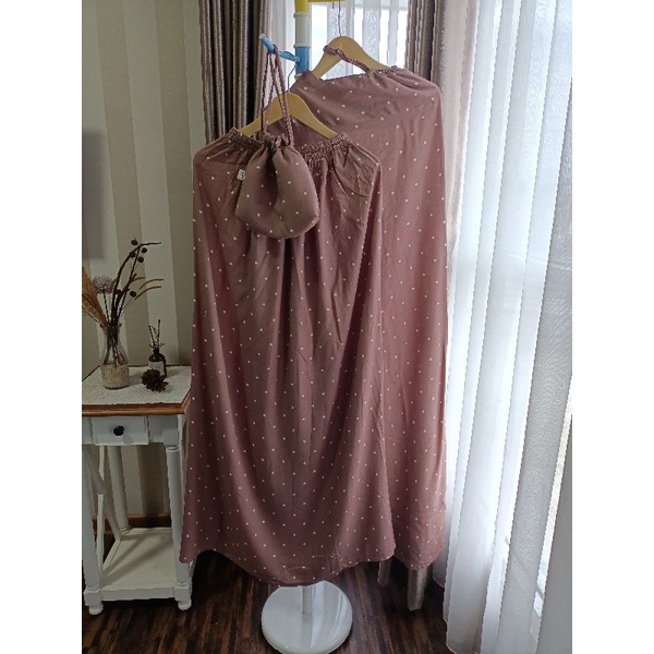 Mukena Rayon Dewasa Motif Polkadot
