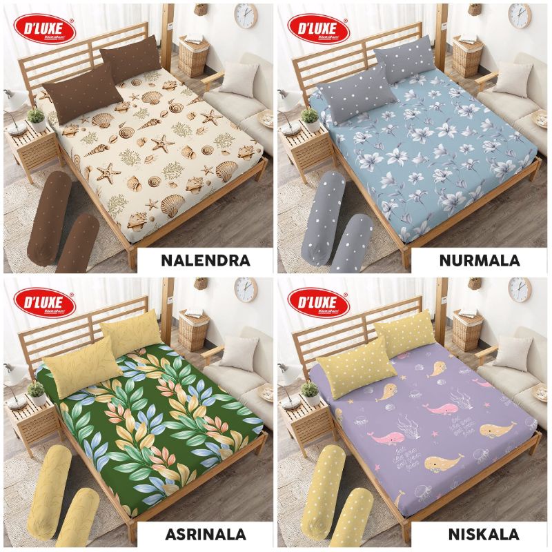 Sprei Kintakun D'luxe Uk.180 x 200 & Uk. 160 x 200 Motif Nalendra, Nurmala, Indira, Kirana, Gantari