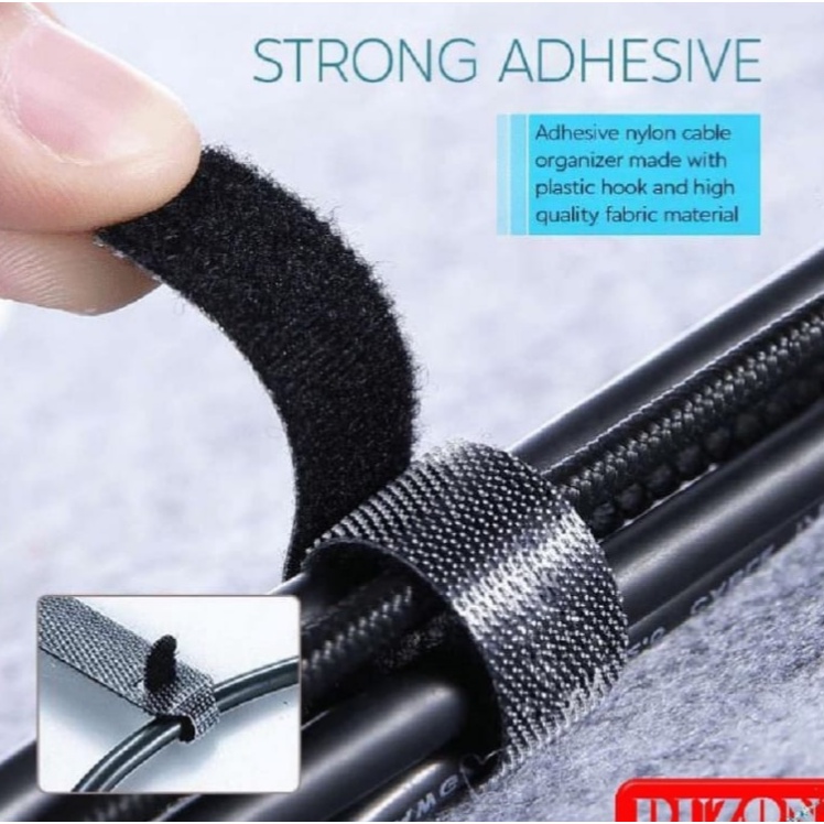 Tali Pengikat/Pengait Perapi Kabel Velcro Duzon 2 Meter