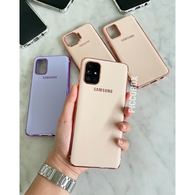 Metalic Softcase Samsung Oppo Android