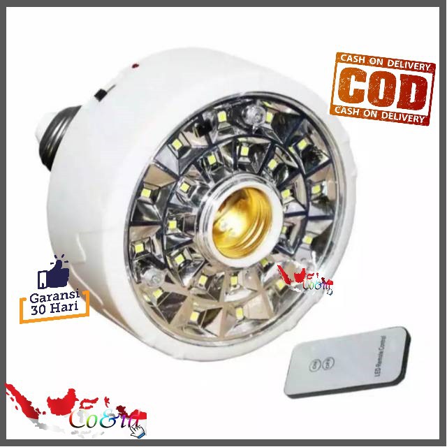 Lampu Emerngecy 3in1 Dengan Remote / Fitting Emergency / Emergency Putih Kuning