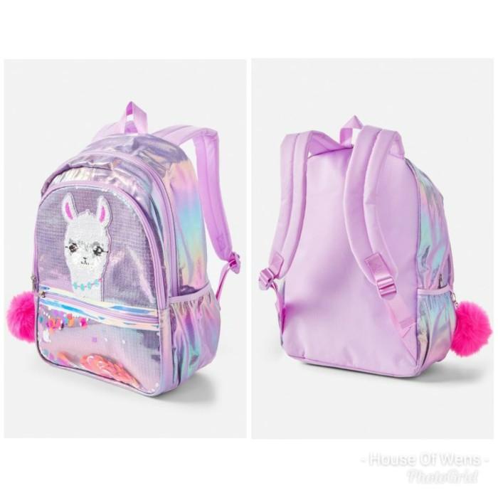 Justice No Drama Liama Sequin Shaky Backpack - Tas Justice Backpack