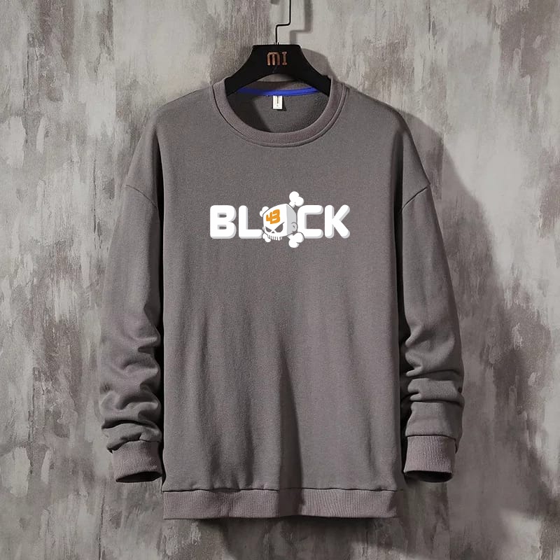 Sweater Pria Black Sweater pria terbaru simpel