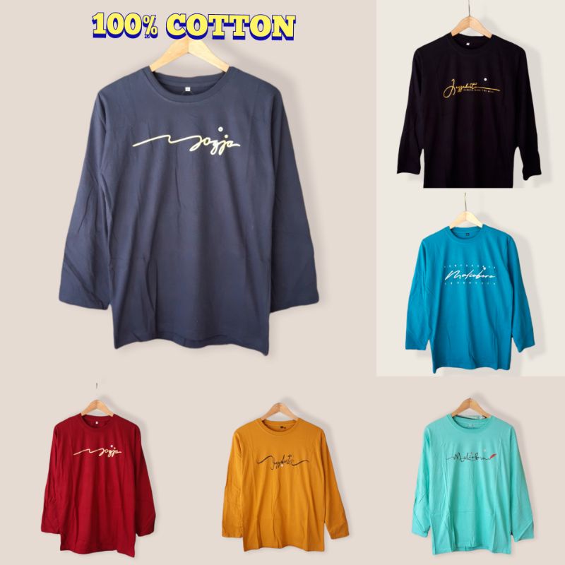 QH KAOS JOGJA LENGAN PANJANG KAOS JOGJA KATUN KAOS PRIA KAOS WANITA ORIGINAL KAOS MALIOBORO UKURAN