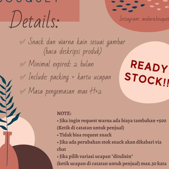 

Best Terlaris 88AGN (B6) Bouquet snack/buket snack/bucket snack [INCLUDE: Greeting card+packing] 60