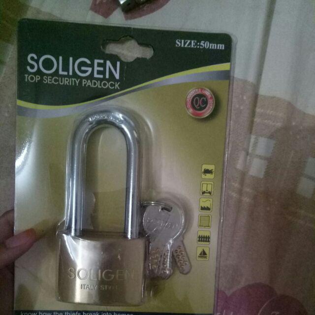 Gembok Soligen 50 Mm Panjang Kuningan Computer Key