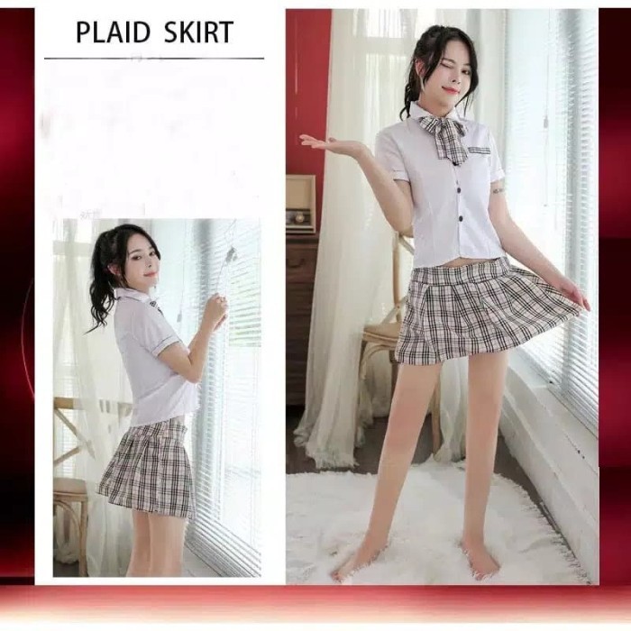 TBI Set Sexy Cosplay Costume Student Uniform Lingerie Sexy Pelajar