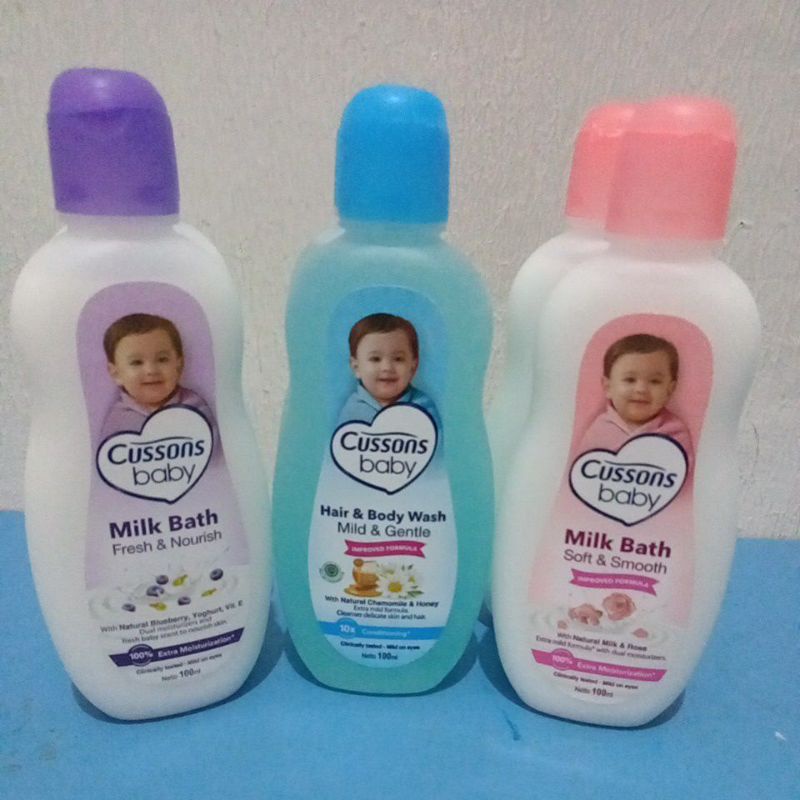 CUSSON BABY MILK BATH / HAIR AND BODY WASH SABUN BAYI 2IN1 100ML