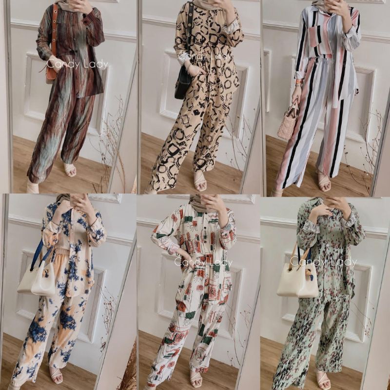 ONE SETELAN PAJAMAS HAWANESS.ID AYUULYA 123 RAYON PREMIUM TIEDIE DIAMORE.GROSIR HIJAB SOLO SULTAN