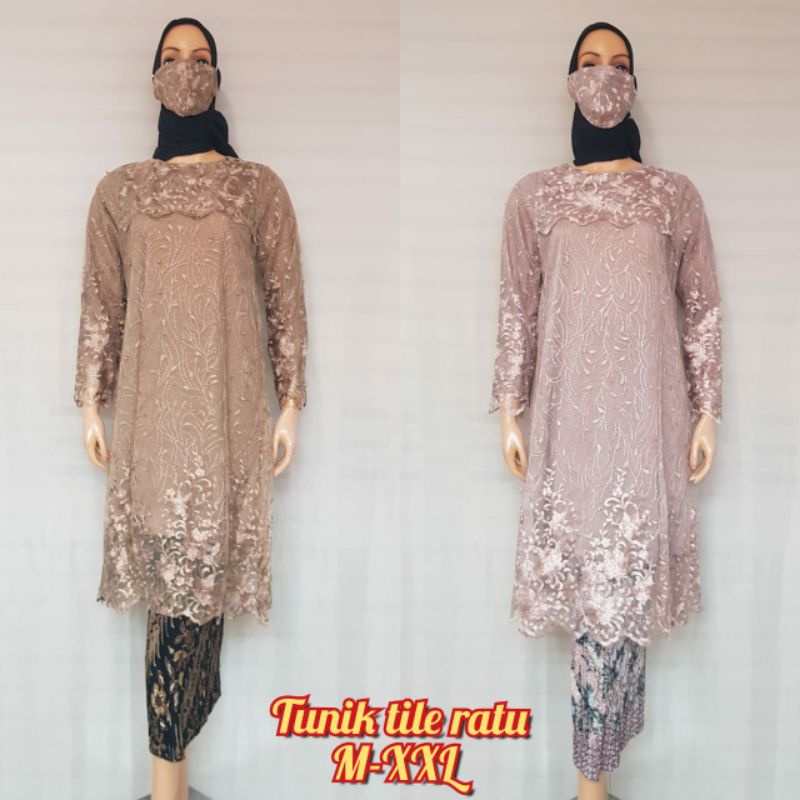 kebaya modern tile set couple wisuda kondangan murah terbaru