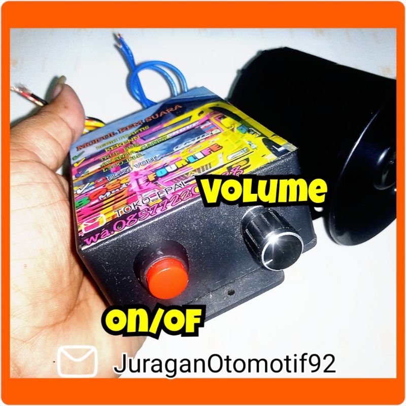 modul rem angin / suara alarm rem mobil motor guguk 12 24 VOLT