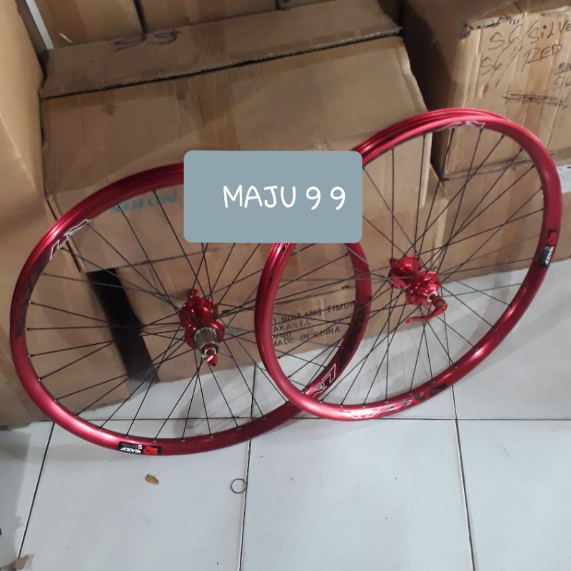 Wheelset 27.5 Raze pro Rim R7+Hub freehub Raze Pro 32 hole Suara Tawon Sepasang depan belakang