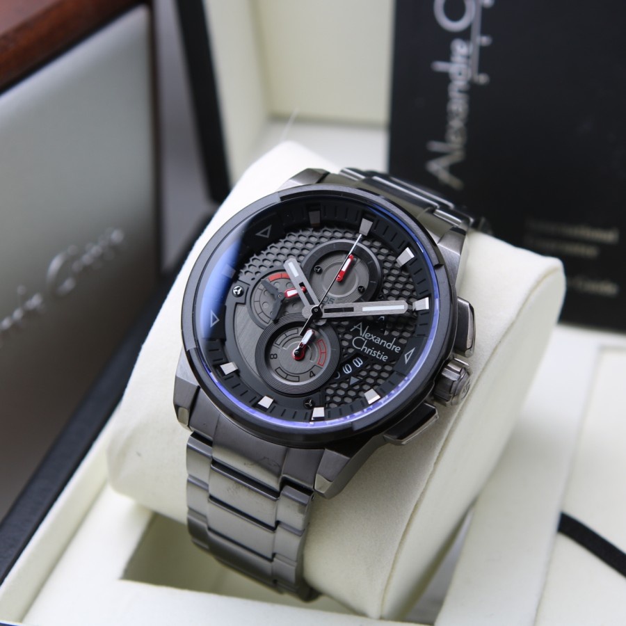 JAM TANGAN PRIA ALEXANDRE CHRISTIE AC 6618 RANTAI ORIGINAL GARANSI RESMI 1 TAHUN